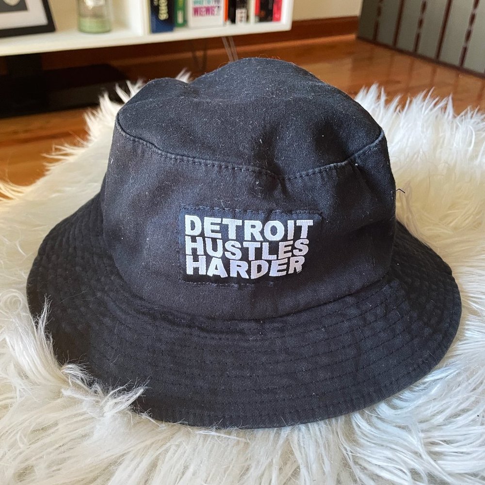 Detroit Hustles Harder Bucket Hat